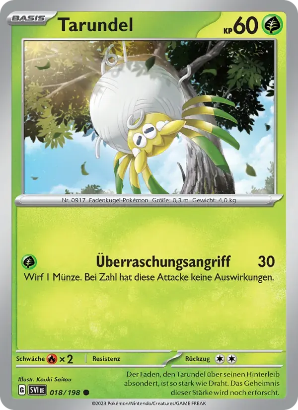 Tarundel — Karmesin & Purpur 18 German Pokémon card