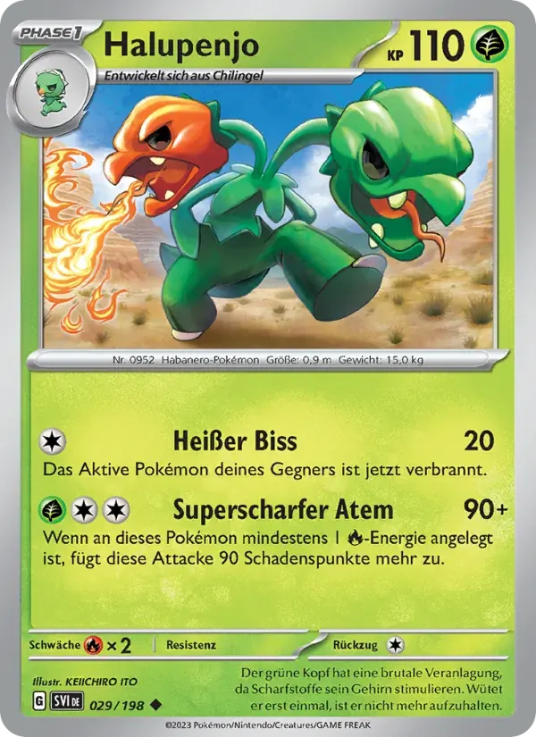 Halupenjo — Karmesin & Purpur 29 German Pokémon card