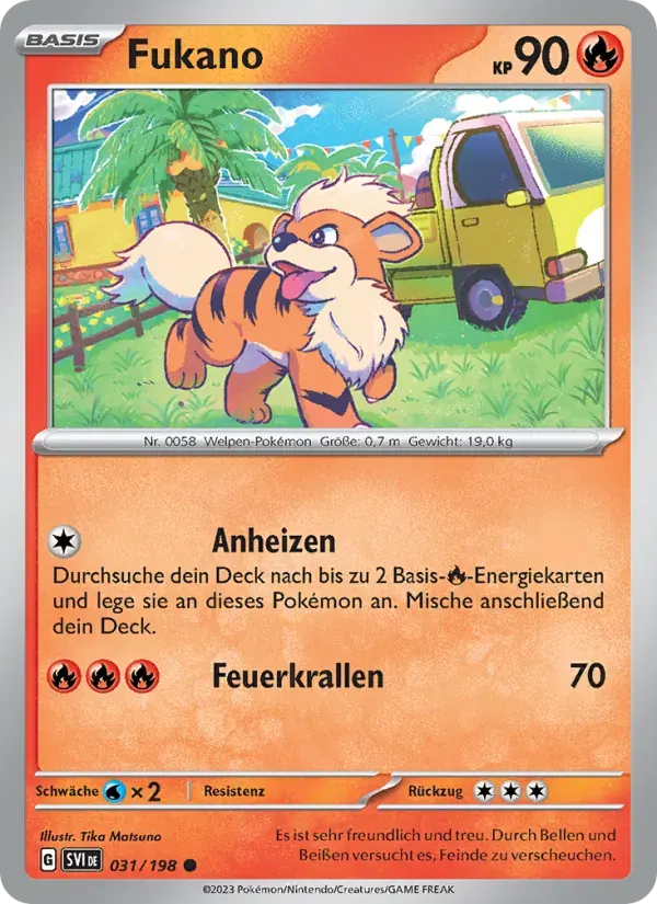 Fukano — Karmesin & Purpur 31 German Pokémon card