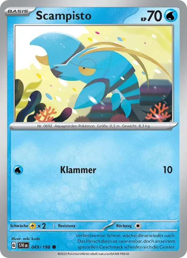 Scampisto — Karmesin & Purpur 49 German Pokémon card