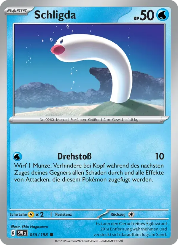 Schligda — Karmesin & Purpur 55 German Pokémon card