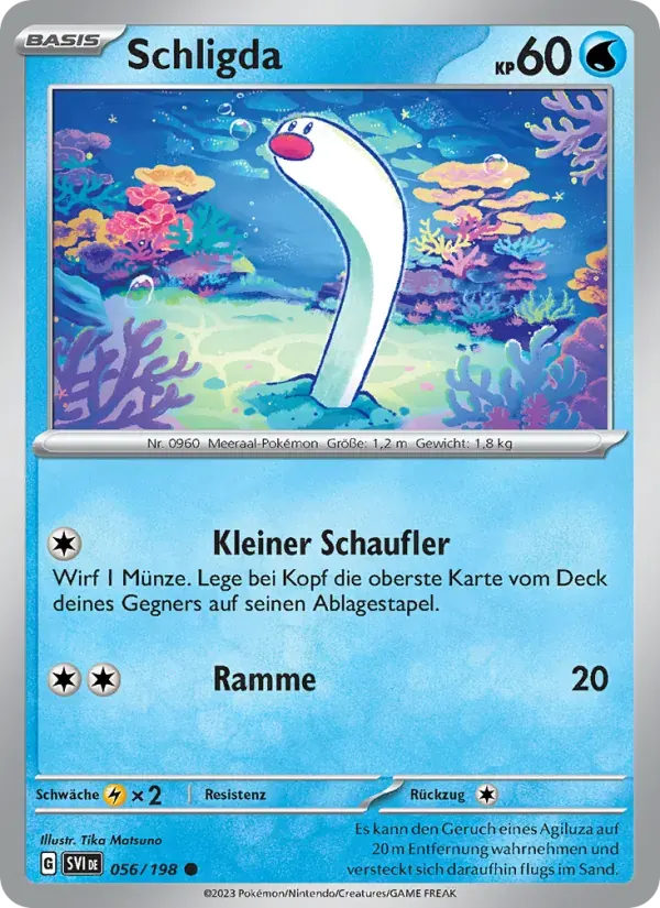 Schligda — Karmesin & Purpur 56 German Pokémon card