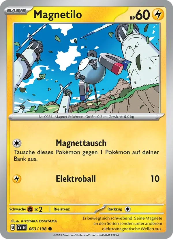 Magnetilo — Karmesin & Purpur 63 German Pokémon card