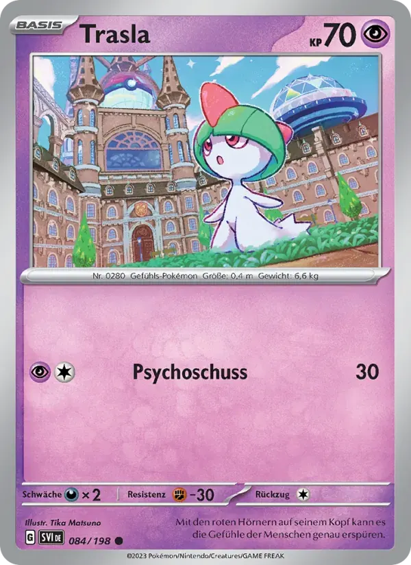 Trasla — Karmesin & Purpur 84 German Pokémon card