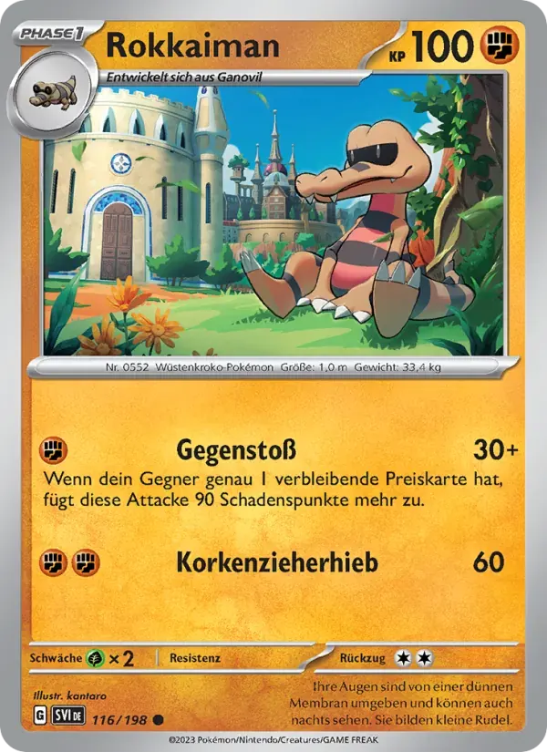 Rokkaiman — Karmesin & Purpur 116 German Pokémon card