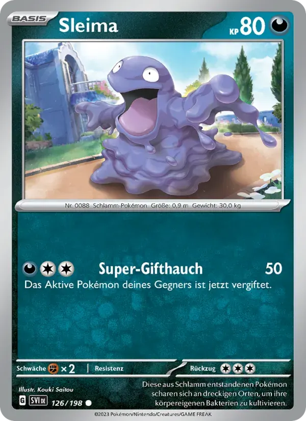 Sleima — Karmesin & Purpur 126 German Pokémon card