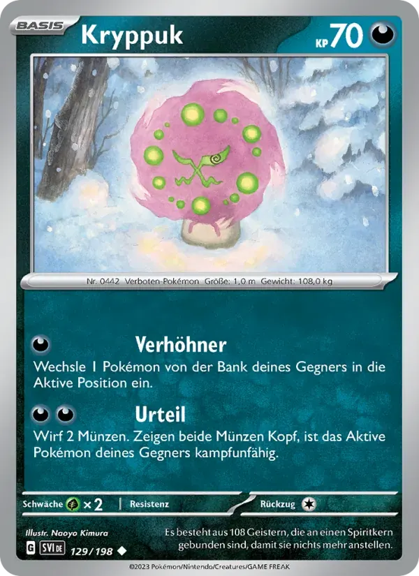 Kryppuk — Karmesin & Purpur 129 German Pokémon card