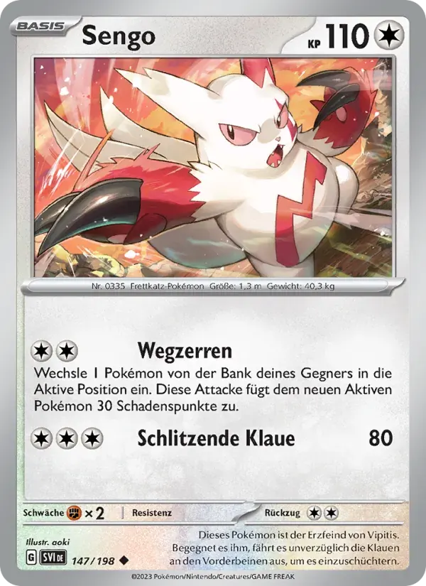 Sengo — Karmesin & Purpur 147 German Pokémon card