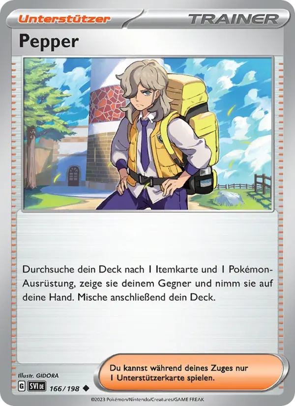 Pepper — Karmesin & Purpur 166 German Pokémon card
