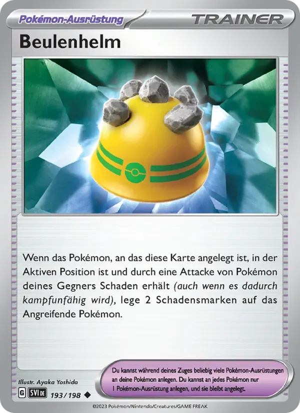 Beulenhelm — Karmesin & Purpur 193 German Pokémon card