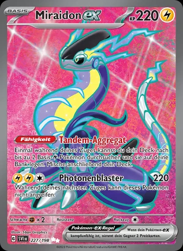 Miraidon-ex — Karmesin & Purpur 227 German Pokémon card