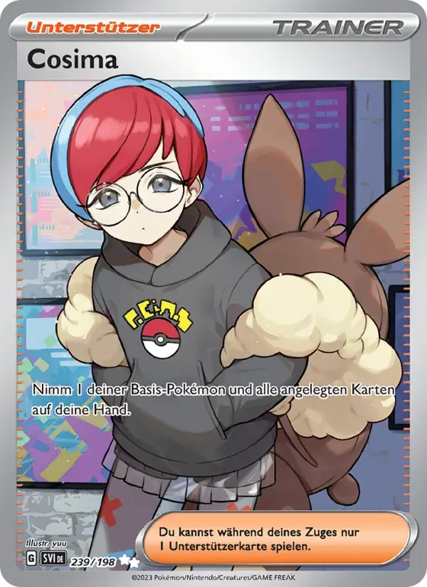 Cosima — Karmesin & Purpur 239 German Pokémon card