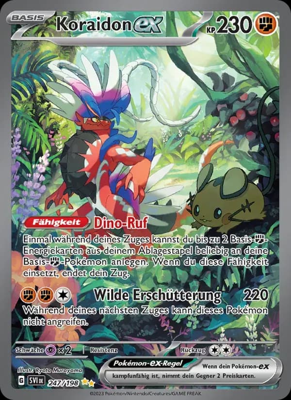 Koraidon-ex — Karmesin & Purpur 247 German Pokémon card