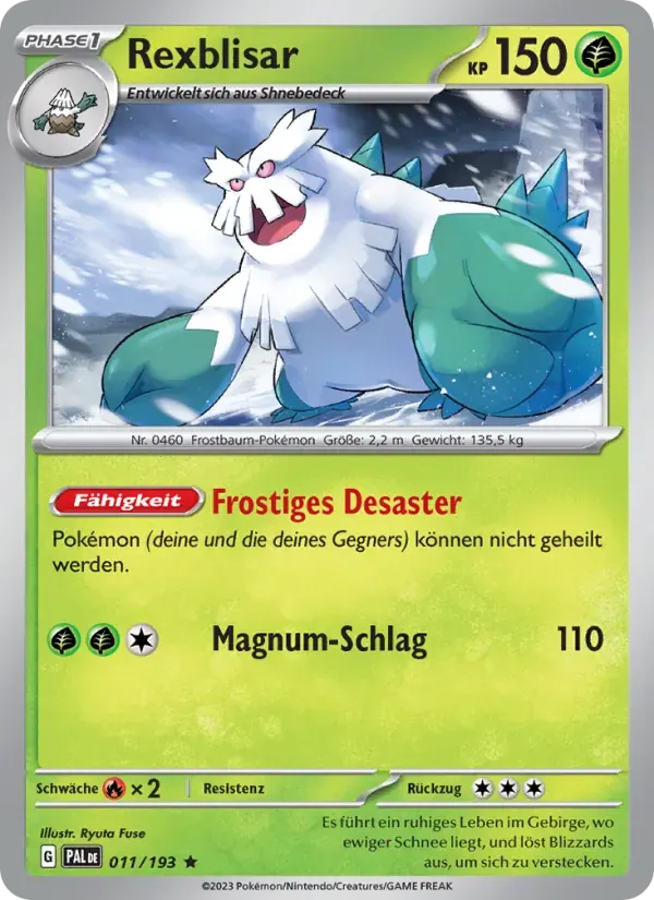 Rexblisar — Entwicklungen in Paldea 11 German Pokémon card