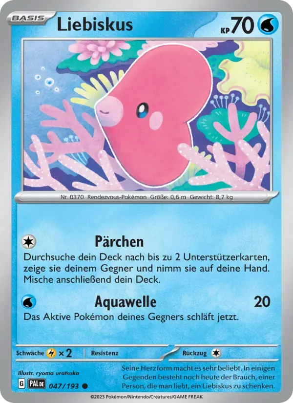 Liebiskus — Entwicklungen in Paldea 47 German Pokémon card