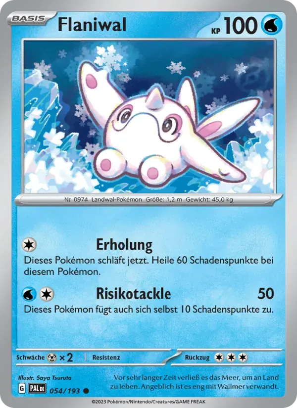 Flaniwal — Entwicklungen in Paldea 54 German Pokémon card
