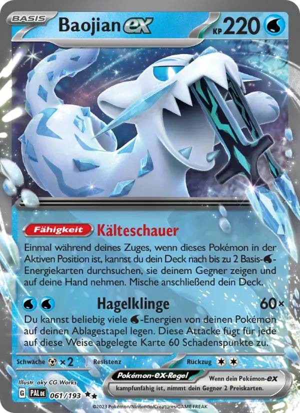 Baojian-ex — Entwicklungen in Paldea 61 German Pokémon card