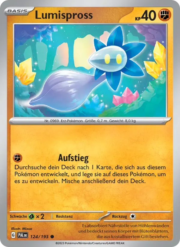 Lumispross — Entwicklungen in Paldea 124 German Pokémon card