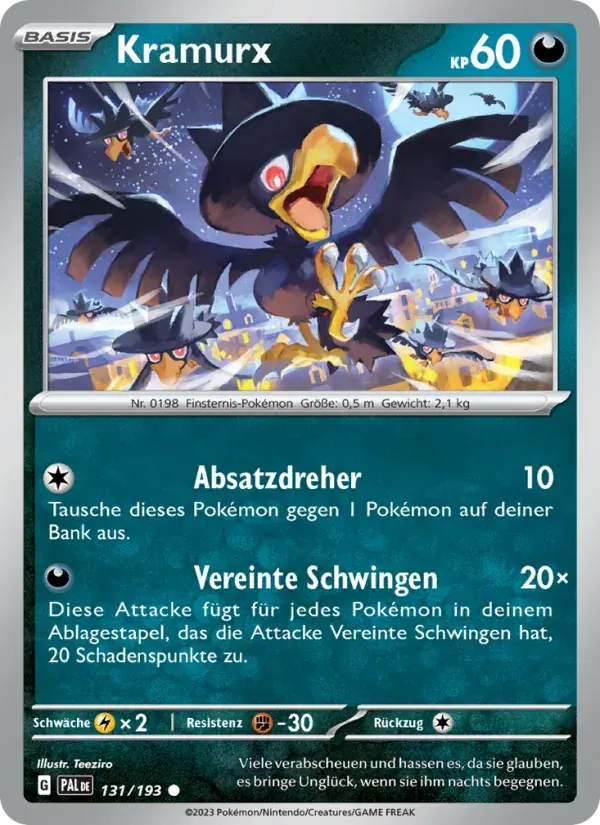 Kramurx — Entwicklungen in Paldea 131 German Pokémon card