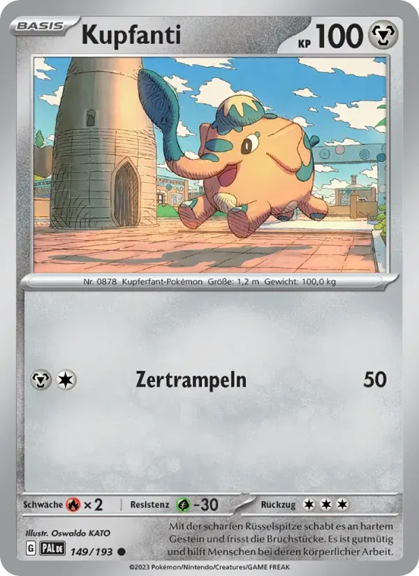 Kupfanti — Entwicklungen in Paldea 149 German Pokémon card