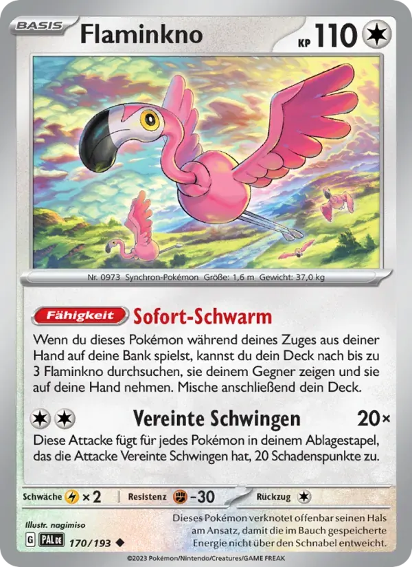 Flaminkno — Entwicklungen in Paldea 170 German Pokémon card