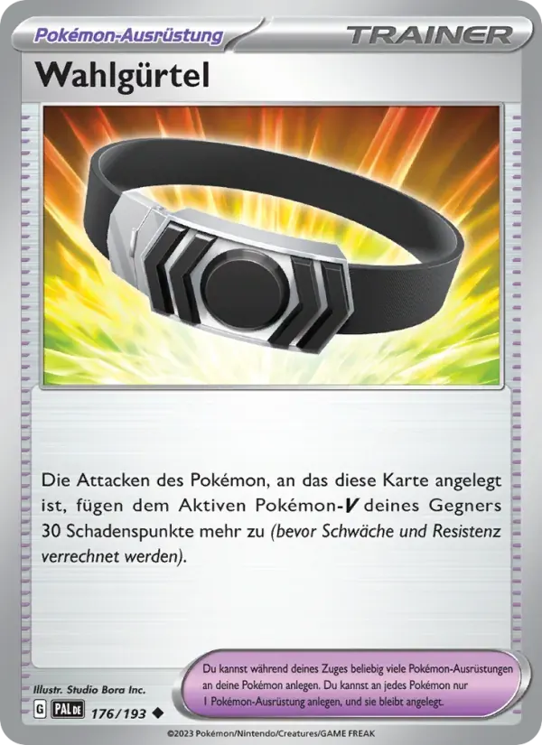 Wahlgürtel — Entwicklungen in Paldea 176 German Pokémon card