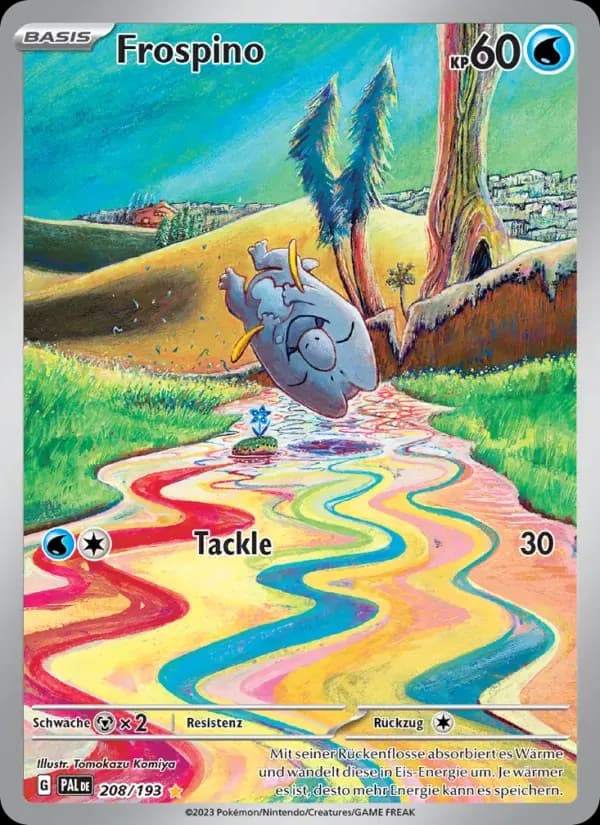 Frospino — Entwicklungen in Paldea 208 German Pokémon card