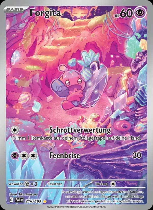 Forgita — Entwicklungen in Paldea 216 German Pokémon card