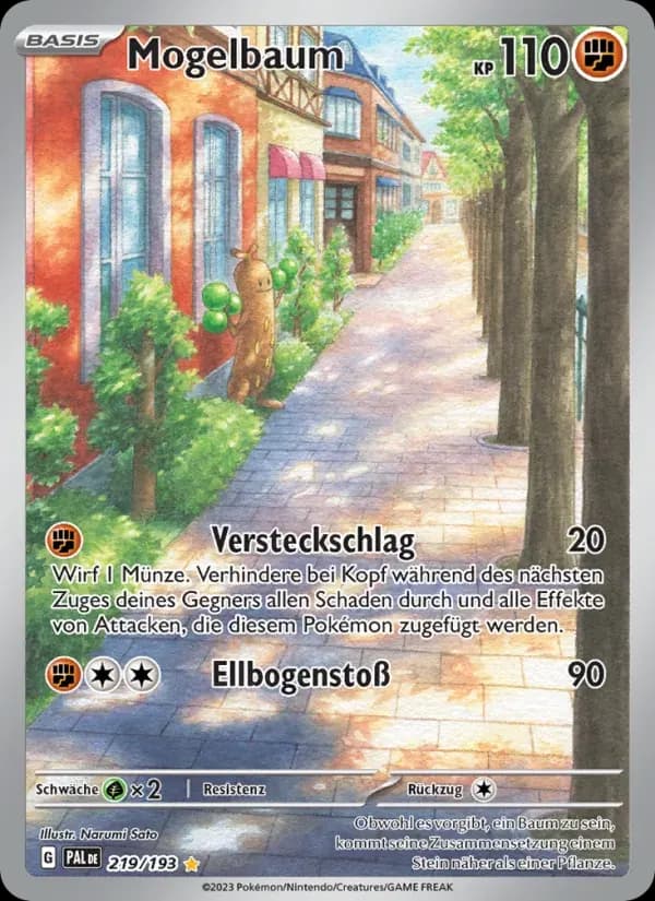 Mogelbaum — Entwicklungen in Paldea 219 German Pokémon card
