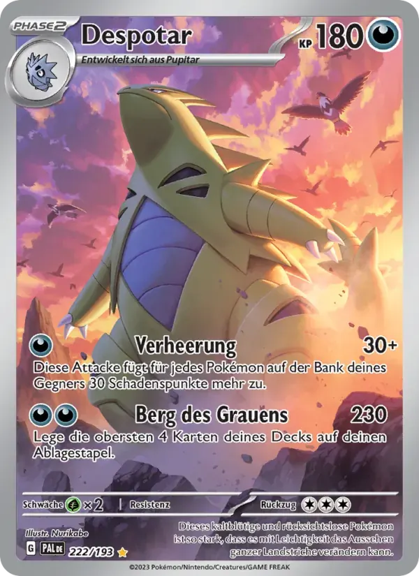 Despotar — Entwicklungen in Paldea 222 German Pokémon card