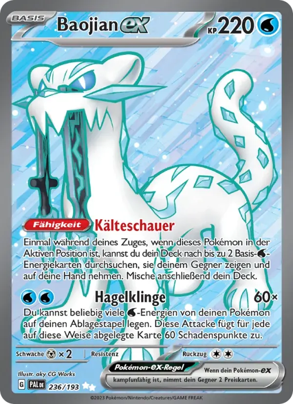 Baojian-ex — Entwicklungen in Paldea 236 German Pokémon card