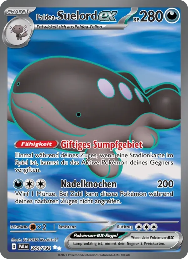 Paldea-Suelord-ex — Entwicklungen in Paldea 244 German Pokémon card