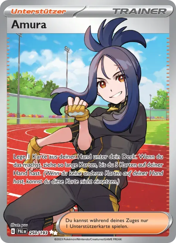 Amura — Entwicklungen in Paldea 250 German Pokémon card