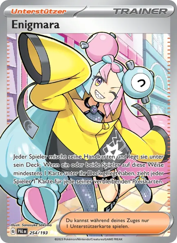 Enigmara — Entwicklungen in Paldea 254 German Pokémon card