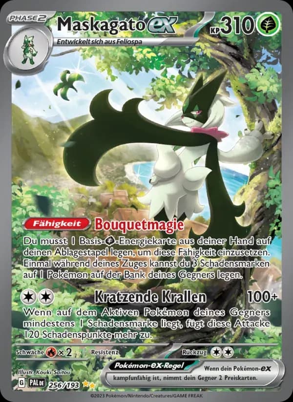 Maskagato-ex — Entwicklungen in Paldea 256 German Pokémon card
