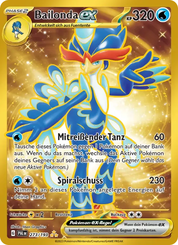 Bailonda-ex — Entwicklungen in Paldea 273 German Pokémon card