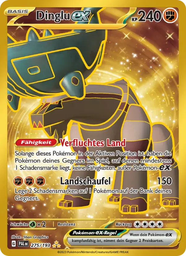 Dinglu-ex — Entwicklungen in Paldea 275 German Pokémon card