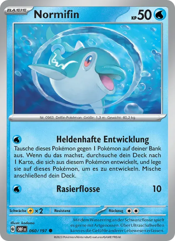 Normifin — Obsidian Flammen 60 German Pokémon card