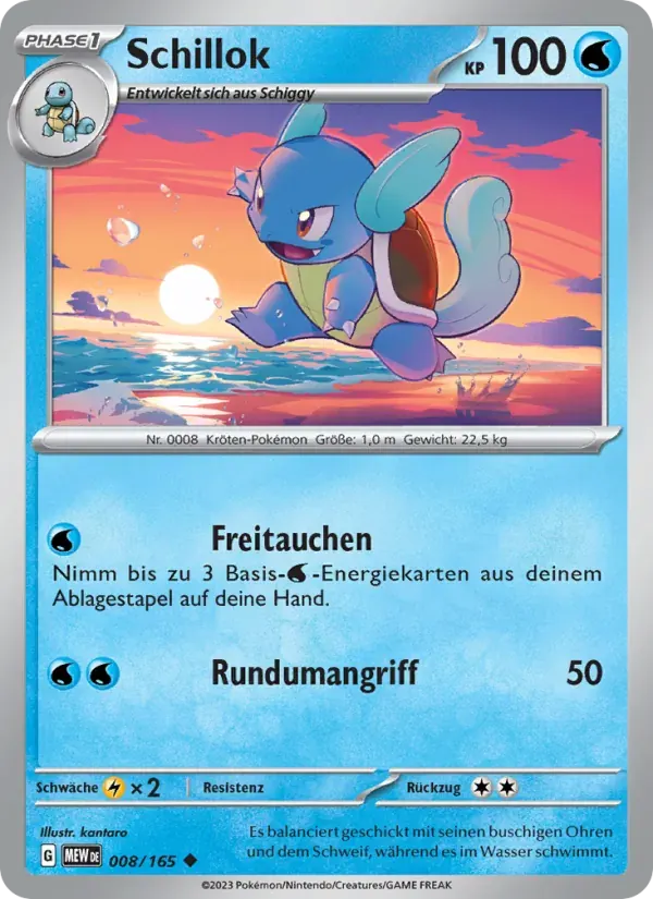 Schillok — 151 8 German Pokémon card