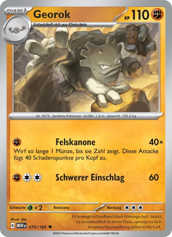 Georok — 151 75 German Pokémon card