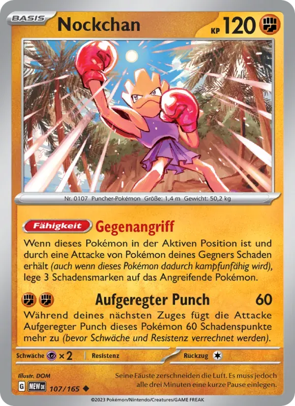 Nockchan — 151 107 German Pokémon card