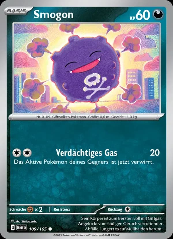Smogon — 151 109 German Pokémon card