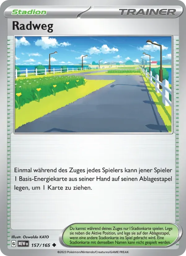 Radweg — 151 157 German Pokémon card