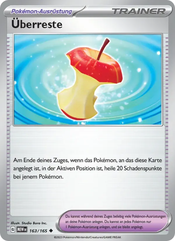 Überreste — 151 163 German Pokémon card