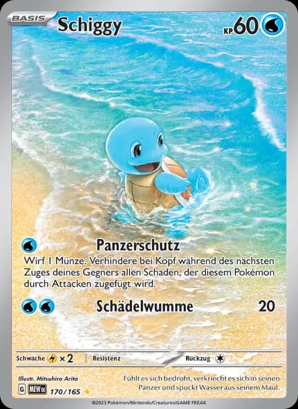 Schiggy — 151 170 German Pokémon card
