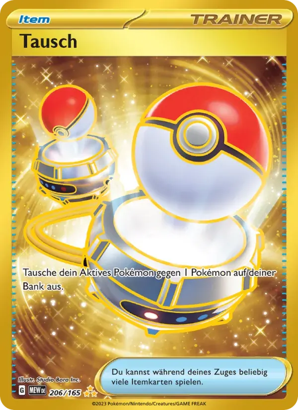Tausch — 151 206 German Pokémon card