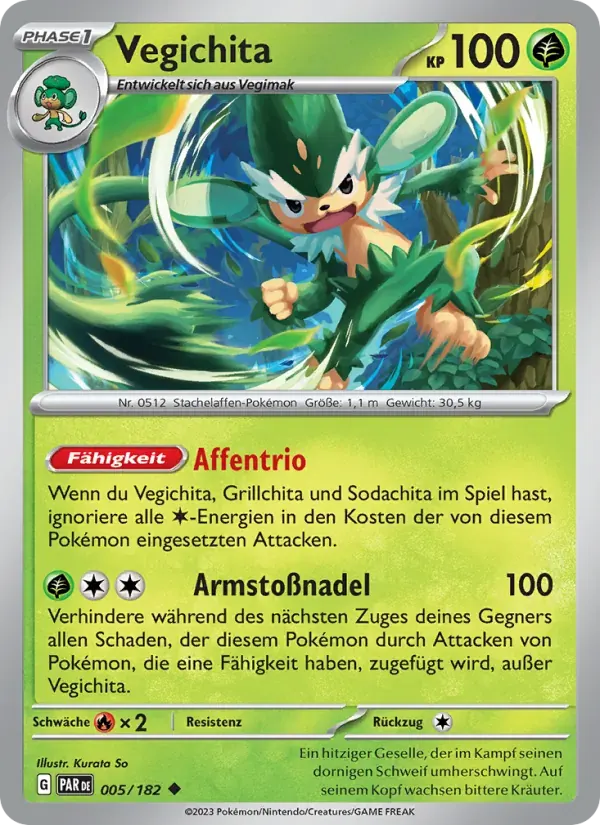 Vegichita — Paradoxrift 5 German Pokémon card