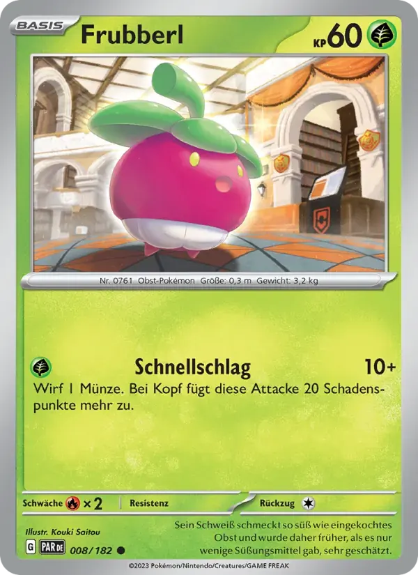 Frubberl — Paradoxrift 8 German Pokémon card