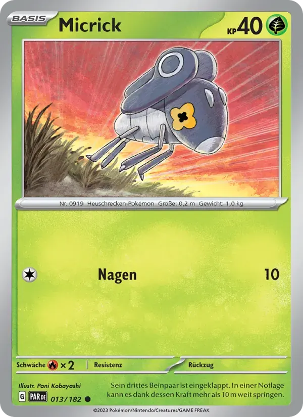 Micrick — Paradoxrift 13 German Pokémon card