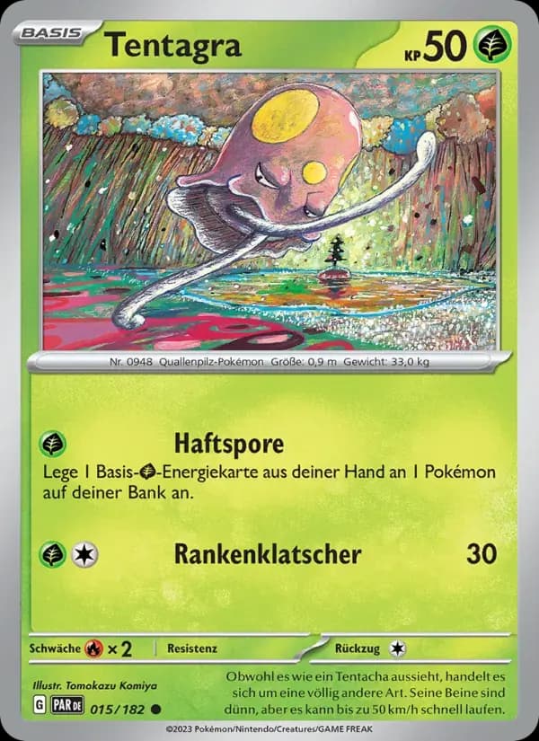 Tentagra — Paradoxrift 15 German Pokémon card